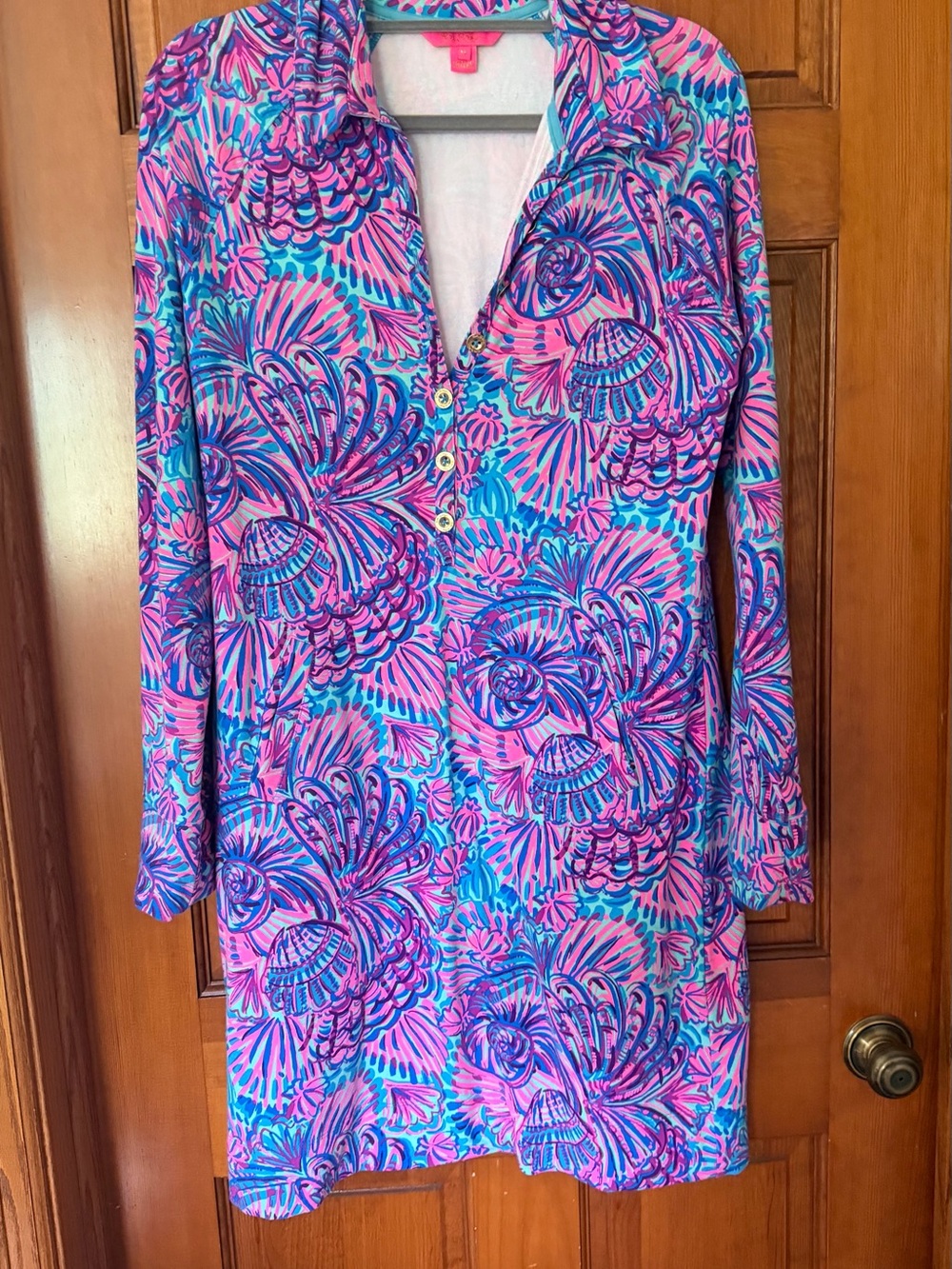Lilly Pulitzer Pink Aqua Purple Floral Dress